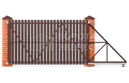 Ворота механические 2100×3000 ВЭ-4939